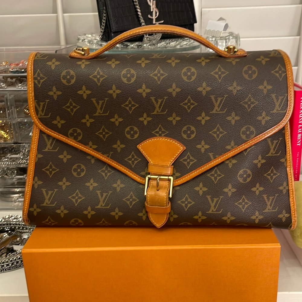 Great Condition Louis Vuitton Lv Monogram Beverly Handbag Briefcase MM